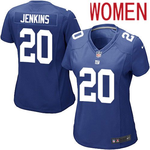 Women New York Giants 20 Janoris Jenkins Nike Royal Game NFL Jersey